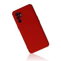 Newface Oppo Reno 6 Kılıf Nano içi Kadife Silikon - Kırmızı