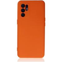 Newface Oppo Reno 6 Kılıf Nano içi Kadife Silikon - Turuncu