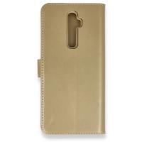 Newface Oppo Reno 2Z Kılıf Trend S Plus Kapaklı Kılıf - Gold