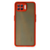 Newface Oppo Reno 4 Lite Kılıf Montreal Silikon Kapak - Kırmızı