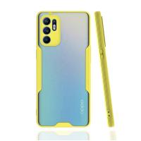Newface Oppo Reno 6 Kılıf Platin Silikon - Sarı