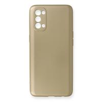 Newface Oppo Reno 4 Kılıf First Silikon - Gold