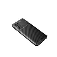 Newface Oppo Reno 5 Kılıf Auto Focus Karbon Kapak - Siyah