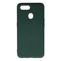 Newface Oppo A12 Kılıf Nano içi Kadife Silikon - Koyu Yeşil