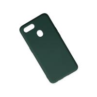 Newface Oppo A12 Kılıf Nano içi Kadife Silikon - Koyu Yeşil