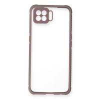 Newface Oppo A73 Kılıf Miami Şeffaf Silikon - Açık Mor