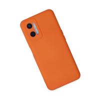 Newface Oppo A96 Kılıf Nano içi Kadife Silikon - Turuncu