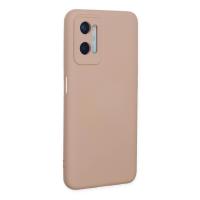 Newface Oppo A96 Kılıf Nano içi Kadife Silikon - Pudra