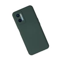 Newface Oppo A96 Kılıf Nano içi Kadife Silikon - Koyu Yeşil