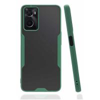 Newface Oppo A96 Kılıf Platin Silikon - Yeşil