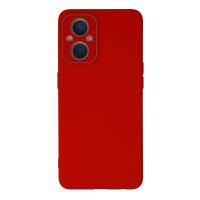 Newface Oppo Reno 7 Lite Kılıf Lansman Glass Kapak - Kırmızı