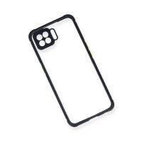 Newface Oppo Reno 4 Lite Kılıf Miami Şeffaf Silikon - Lacivert