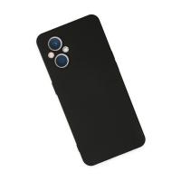 Newface Oppo Reno 7 Lite Kılıf Nano içi Kadife Silikon - Siyah