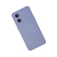 Newface Oppo Reno 7 Lite Kılıf Nano içi Kadife Silikon - Lila