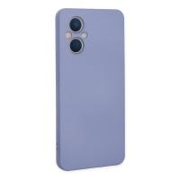 Newface Oppo Reno 7 Lite Kılıf Nano içi Kadife Silikon - Lila