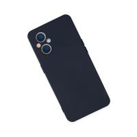 Newface Oppo Reno 7 Lite Kılıf Nano içi Kadife Silikon - Lacivert