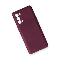 Newface Oppo Reno 5 Pro Kılıf First Silikon - Mürdüm