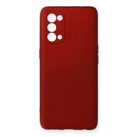 Newface Oppo Reno 5 Kılıf First Silikon - Bordo