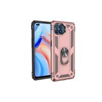 Newface Oppo Reno 4 Lite Kılıf Sofya Yüzüklü Silikon Kapak - Rose