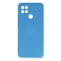 Newface Oppo A15 Kılıf Nano içi Kadife Silikon - Mavi