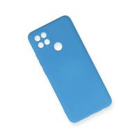 Newface Oppo A15 Kılıf Nano içi Kadife Silikon - Mavi