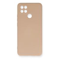 Newface Oppo A15 Kılıf Nano içi Kadife Silikon - Pudra