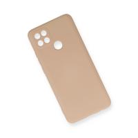 Newface Oppo A15 Kılıf Nano içi Kadife Silikon - Pudra