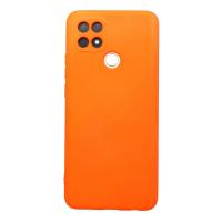 Newface Oppo A15 Kılıf Nano içi Kadife Silikon - Turuncu