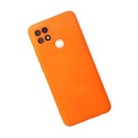 Newface Oppo A15 Kılıf Nano içi Kadife Silikon - Turuncu