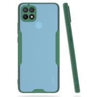 Newface Oppo A15 Kılıf Platin Silikon - Yeşil