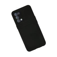 Newface Oppo Reno 5 Kılıf Kelvin Kartvizitli Silikon - Siyah