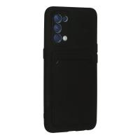 Newface Oppo Reno 5 Kılıf Kelvin Kartvizitli Silikon - Siyah