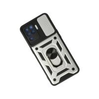 Newface Oppo Reno 5 Lite Kılıf Pars Lens Yüzüklü Silikon - Gümüş