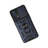 Newface Oppo A74 4G Kılıf Pars Lens Yüzüklü Silikon - Lacivert