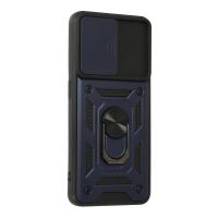 Newface Oppo A74 4G Kılıf Pars Lens Yüzüklü Silikon - Lacivert