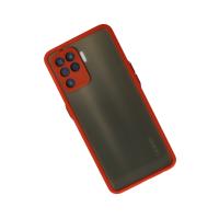 Newface Oppo Reno 5 Lite Kılıf Montreal Silikon Kapak - Kırmızı