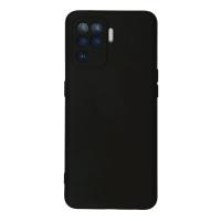 Newface Oppo Reno 5 Lite Kılıf Nano içi Kadife Silikon - Siyah
