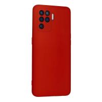Newface Oppo Reno 5 Lite Kılıf Nano içi Kadife Silikon - Kırmızı