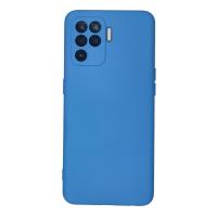 Newface Oppo Reno 5 Lite Kılıf Nano içi Kadife Silikon - Mavi