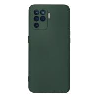 Newface Oppo Reno 5 Lite Kılıf Nano içi Kadife Silikon - Koyu Yeşil