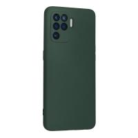 Newface Oppo Reno 5 Lite Kılıf Nano içi Kadife Silikon - Koyu Yeşil