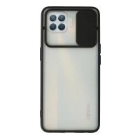 Newface Oppo Reno 4 Lite Kılıf Palm Buzlu Kamera Sürgülü Silikon - Siyah