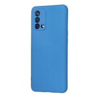 Newface Oppo A74 4G Kılıf Nano içi Kadife Silikon - Mavi