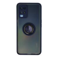 Newface Oppo A54 4G Kılıf Montreal Yüzüklü Silikon Kapak - Lacivert