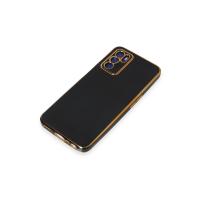 Newface Oppo A16 Kılıf Volet Silikon - Siyah