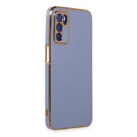 Newface Oppo A16 Kılıf Volet Silikon - Mavi