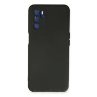 Newface Oppo A16 Kılıf Nano içi Kadife Silikon - Siyah