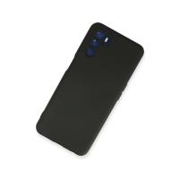 Newface Oppo A16 Kılıf Nano içi Kadife Silikon - Siyah