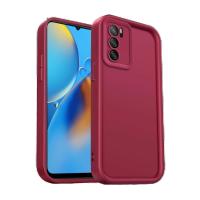 Newface Oppo A16 Kılıf Viera Silikon - Bordo