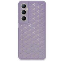 Newface Realme C65 Kılıf Petek Silikon Kapak - Lila